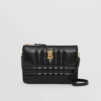 Quilted Leather Lola Twin Pouch in Black - Women | Burberry® Official