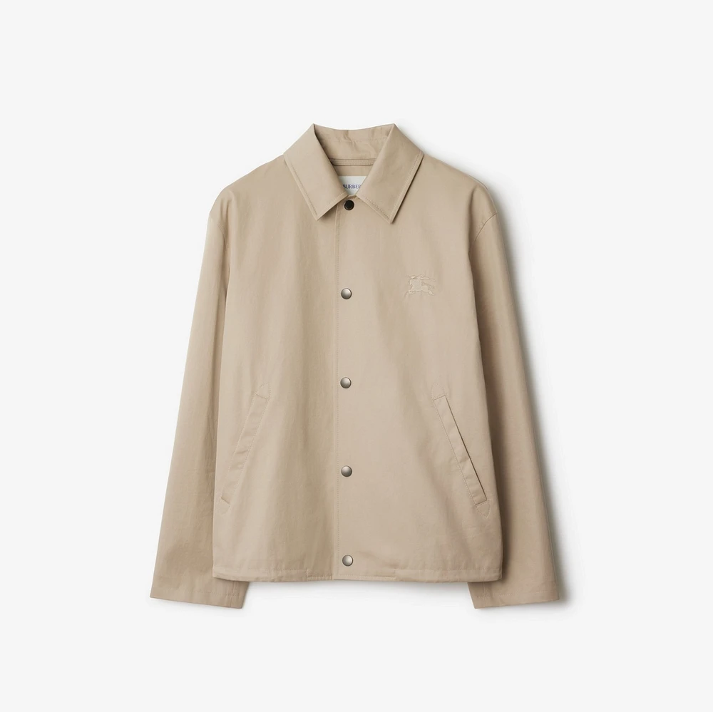 Gabardine Jacket in Fossil - Men | Burberry® Official