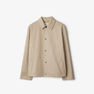 Gabardine Jacket in Fossil - Men | Burberry® Official