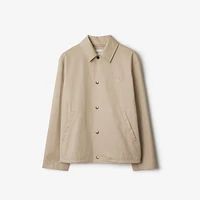 Gabardine Jacket in Fossil - Men | Burberry® Official