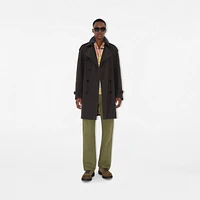 Mid-length Highgrove Gabardine Trench Coat in Cog - Men | Burberry® Official