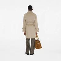 Long Gabardine Car Coat in Fossil - Men | Burberry® Official