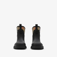 Rubber Marsh Stamp Low Boots​ in Black - Men | Burberry® Official