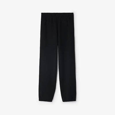 Check Label Cotton Jogging Pants in Black - Women | Burberry® Official