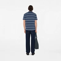 Striped Cotton Polo Shirt in Pilot - Men | Burberry® Official