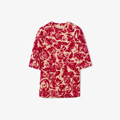Rose Cotton T-shirt in Pillar - Men | Burberry® Official