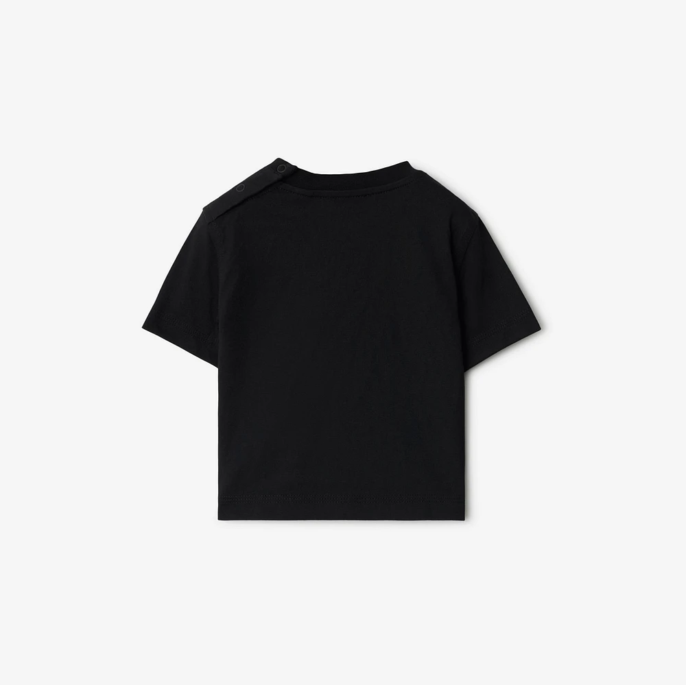 EKD Cotton T-shirt in Black | Burberry® Official