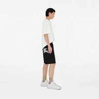 EKD Cotton Shorts in Black - Men | Burberry® Official