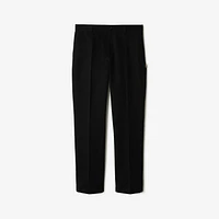 Cotton Chinos in Black - Men | Burberry® Official