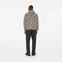 Reversible Check Jacket in Mauve grey - Men | Burberry® Official