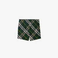 Check Swim Shorts in Ivy - Men | Burberry® Official
