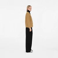 Quilted Barn Jacket in Camel - Women | Burberry® Official