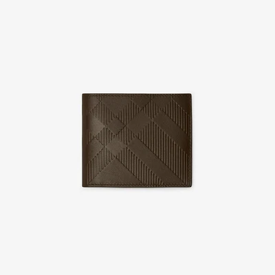 Check Bifold Wallet in Military - Men | Burberry® Official