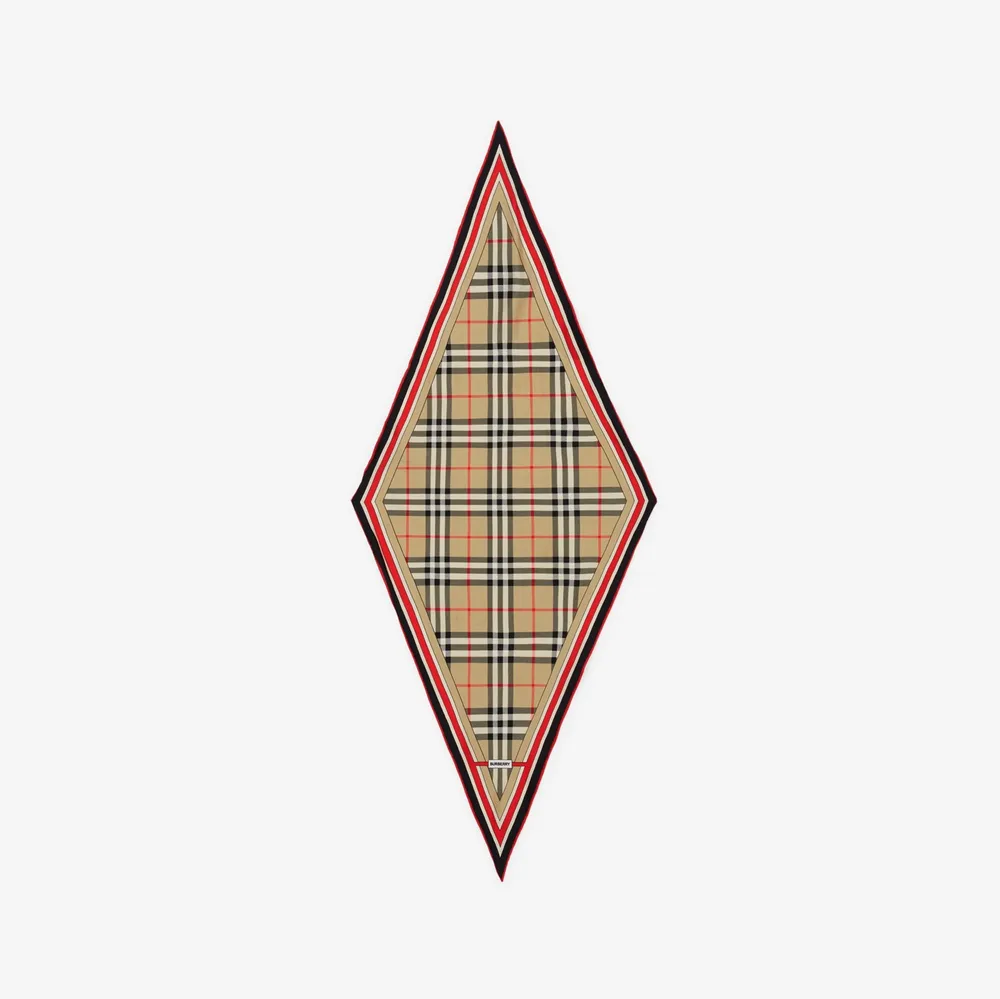 Burberry Pink Horseferry Print Silk Square Scarf