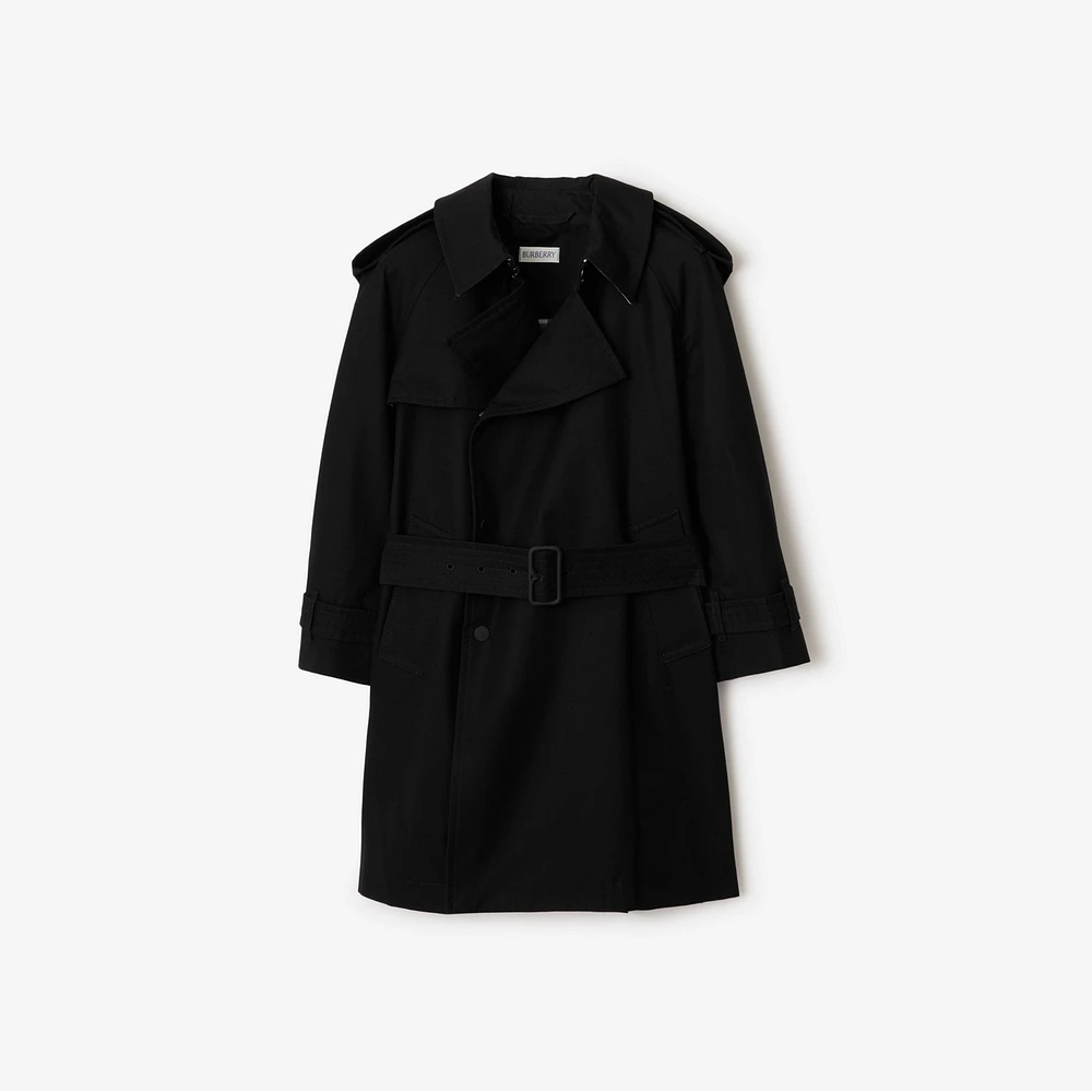 Gabardine Trench Coat in Black | Burberry® Official