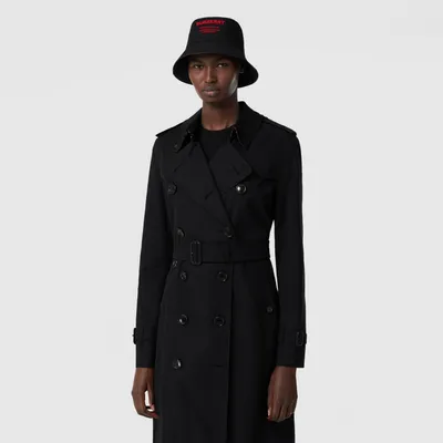 The Mid-length Kensington Heritage Trench Coat in Black - Women
