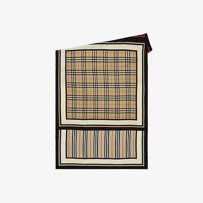 Montage Print Silk Scarf in Archive beige | Burberry® Official