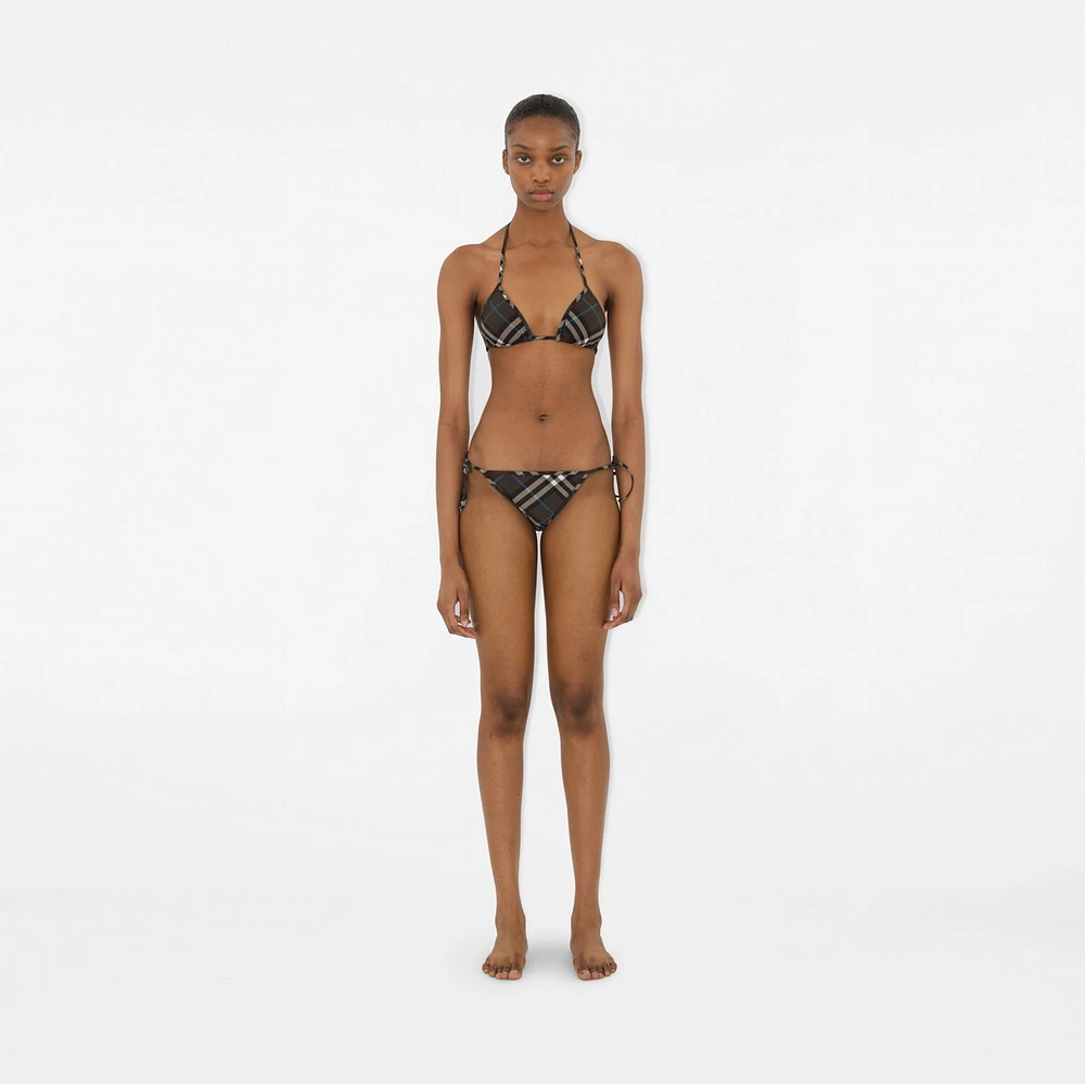 Check Bikini Briefs in Snug - Women, Nylon | Burberry® Official