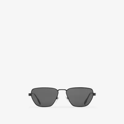 Icon Geometric Sunglasses in Black matte - Men | Burberry® Official