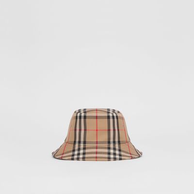 Vintage Check Twill Bucket Hat Archive Beige - Children | Burberry® Official