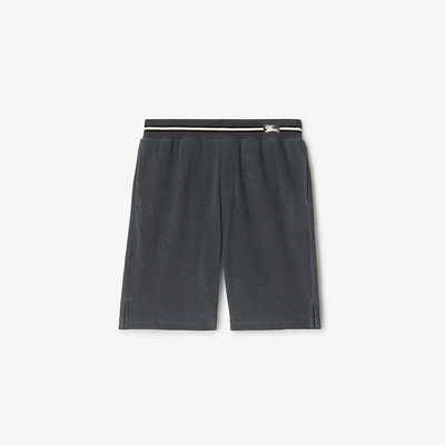 Cotton Shorts in Magnet - Men | Burberry® Official