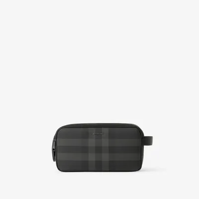 Check Sling Bag in Charcoal - Men | Burberry® Official