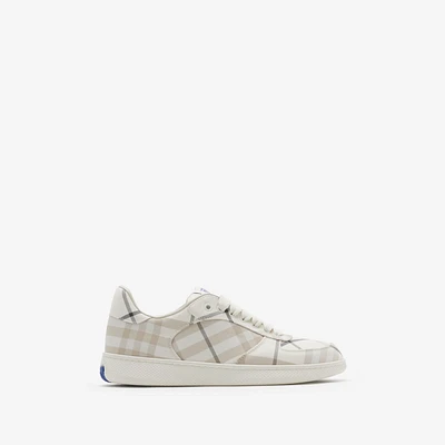 Check Terrace Sneakers in Cotton - Women, Nylon | Burberry® Official