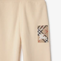 Check Label Cotton Jogging Pants in Calico | Burberry® Official