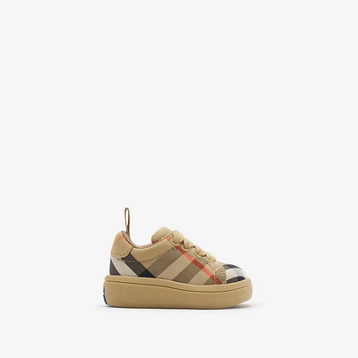 Check Sneakers in Sand beige - Children | Burberry® Official