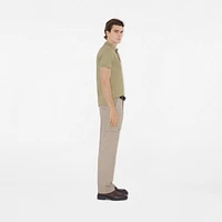 Cotton Polo Shirt in Skylark - Men | Burberry® Official