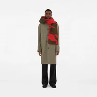 EKD Wool Hooded Scarf in Pillar/loch | Burberry® Official