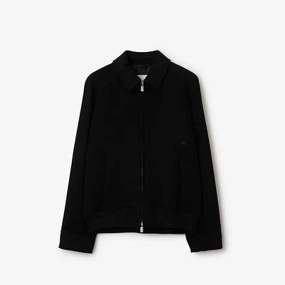 Cashmere Harrington Jacket in Black - Men | Burberry® Official