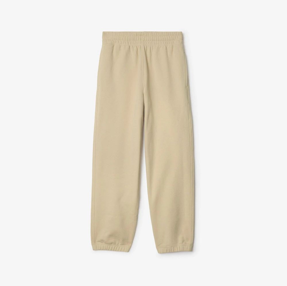 Check Label Cotton Jogging Pants in Nutmeg - Women | Burberry® Official