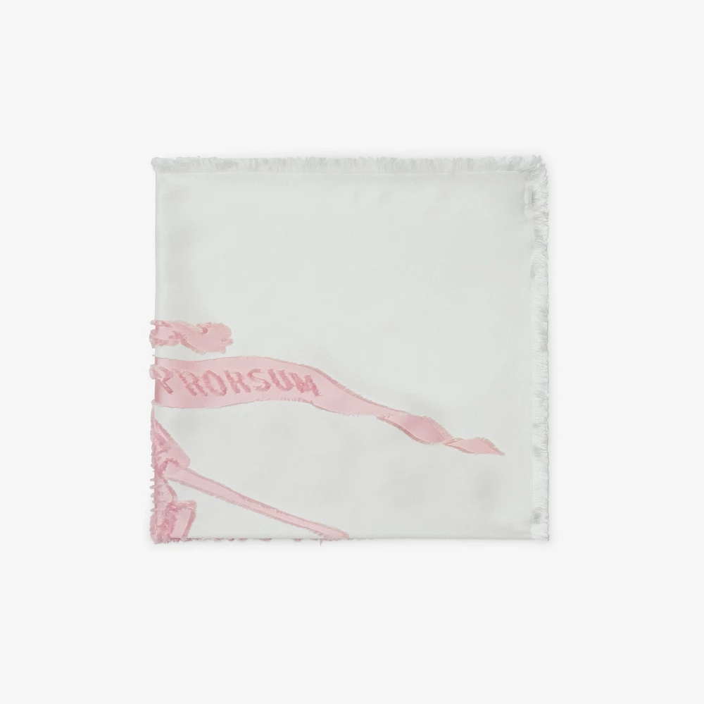 EKD Silk Blend Scarf in Cameo | Burberry® Official