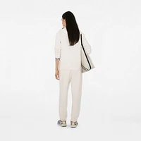 Cashmere Blend Zip Hoodie in Chalk - Women | Burberry® Official