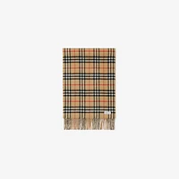 Reversible Check Cashmere Scarf in Archive beige | Burberry® Official