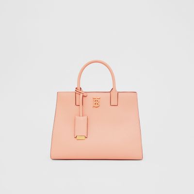 Grainy Leather Mini Frances Bag in Peach Pink - Women | Burberry® Official