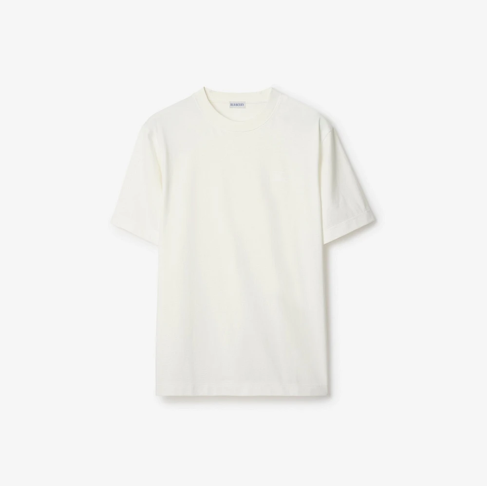 EKD Badge Cotton T-shirt in Chalk - Men | Burberry® Official