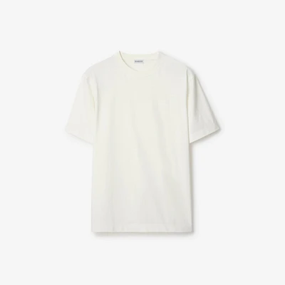 EKD Badge Cotton T-shirt in Chalk - Men | Burberry® Official
