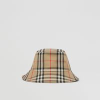 Vintage Check Technical Cotton Bucket Hat Archive Beige - Children | Burberry® Official