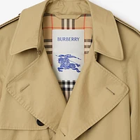 Mid-length Gabardine Trench Coat in Hamper - Men | Burberry® Official