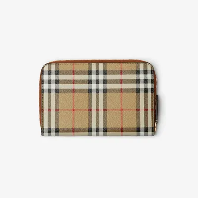 Check Travel Wallet in Archive beige - Women | Burberry® Official