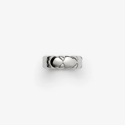 Shield Segment Ring in Silver - Women | Burberry® Official