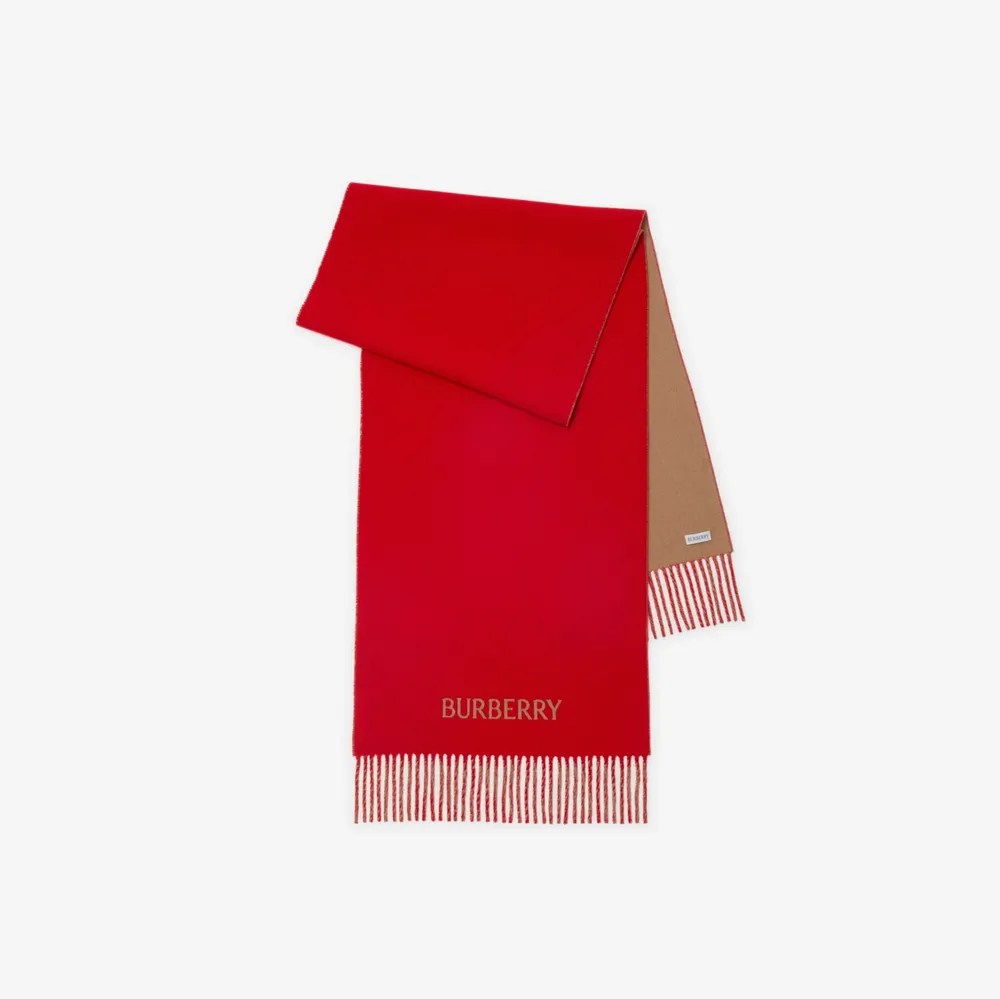 EKD Cashmere Reversible Scarf in Pillar/camel | Burberry® Official