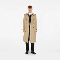 Long Kensington Heritage Trench Coat in Honey - Men, Cotton Gabardine | Burberry® Official