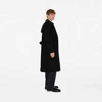 Long Kensington Heritage Trench Coat in Black - Men, Cotton Gabardine | Burberry® Official