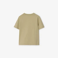 Daisy Logo Cotton T-shirt in Hunter | Burberry® Official
