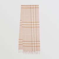 The Classic Check Cashmere Scarf in Blush | Burberry® Official