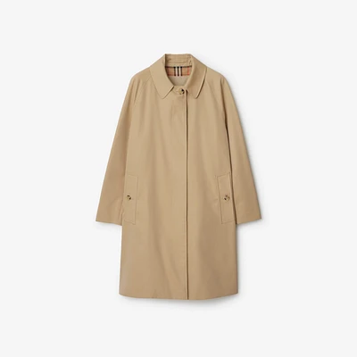 Mid-length Camden Heritage Car Coat in Honey - Women | Burberry® Official