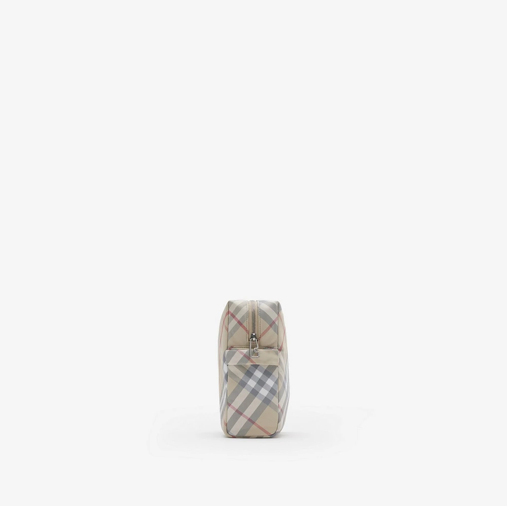 Check Baby Changing Pouch in Pale stone - Children | Burberry® Official